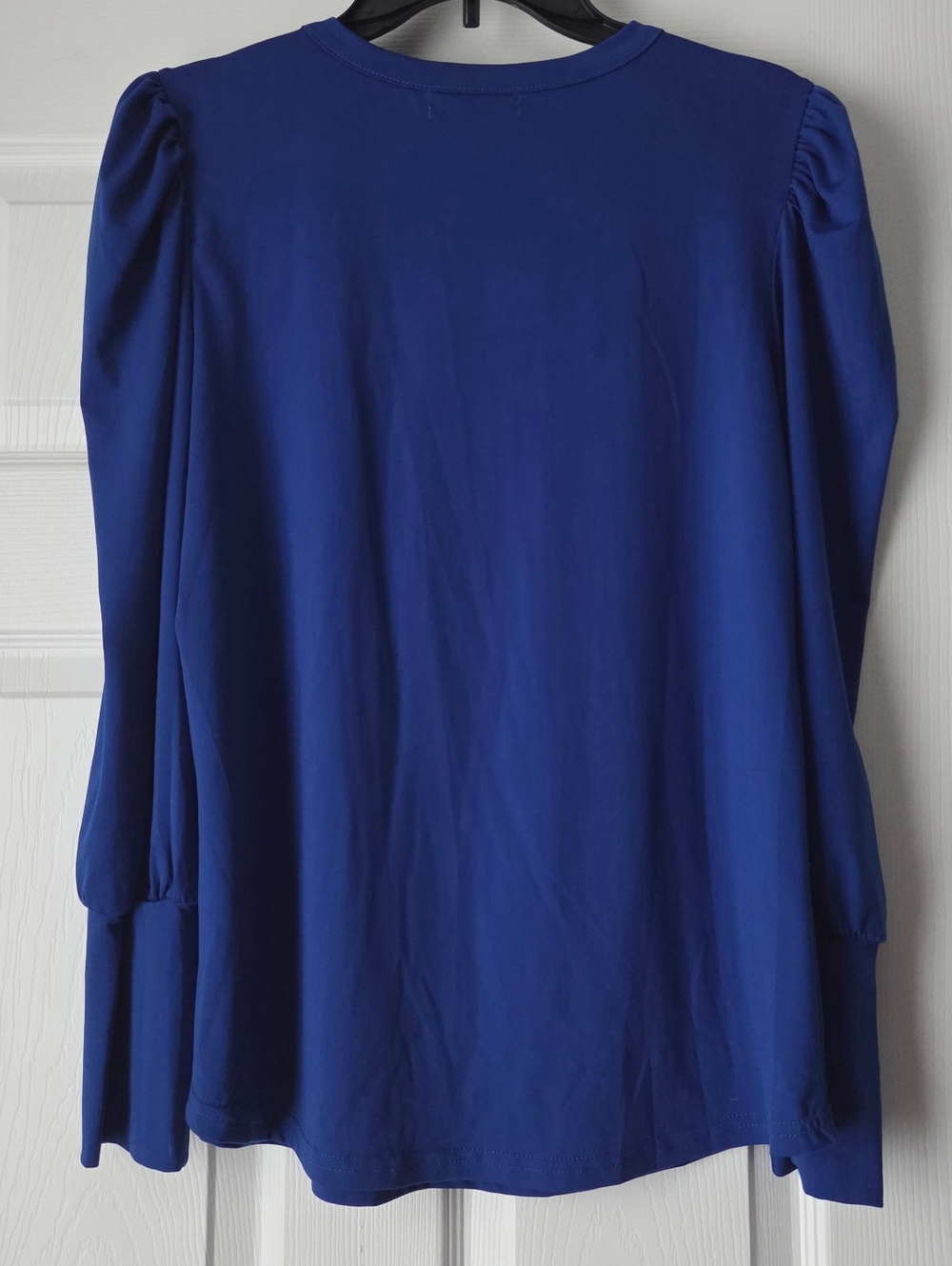 NWOT Stem & Wine Royal Blue Studded Long-Sleeve Blouse Size M - Picture 7 of 11